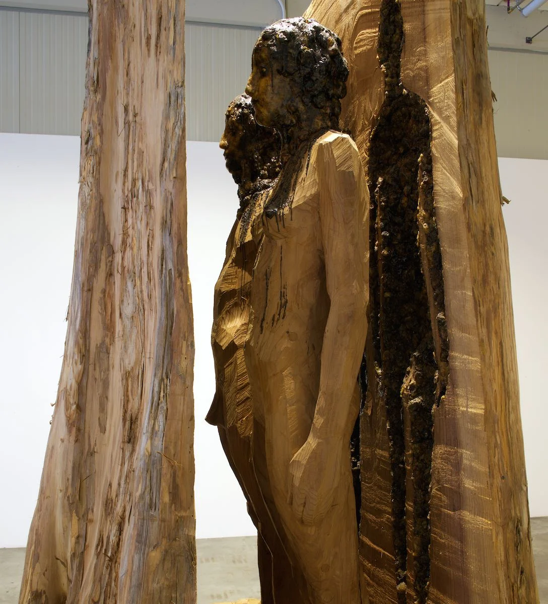 Aron Demetz, Sequoia, 2010, wood, pine resin, 240 x 230 x 190 cm 