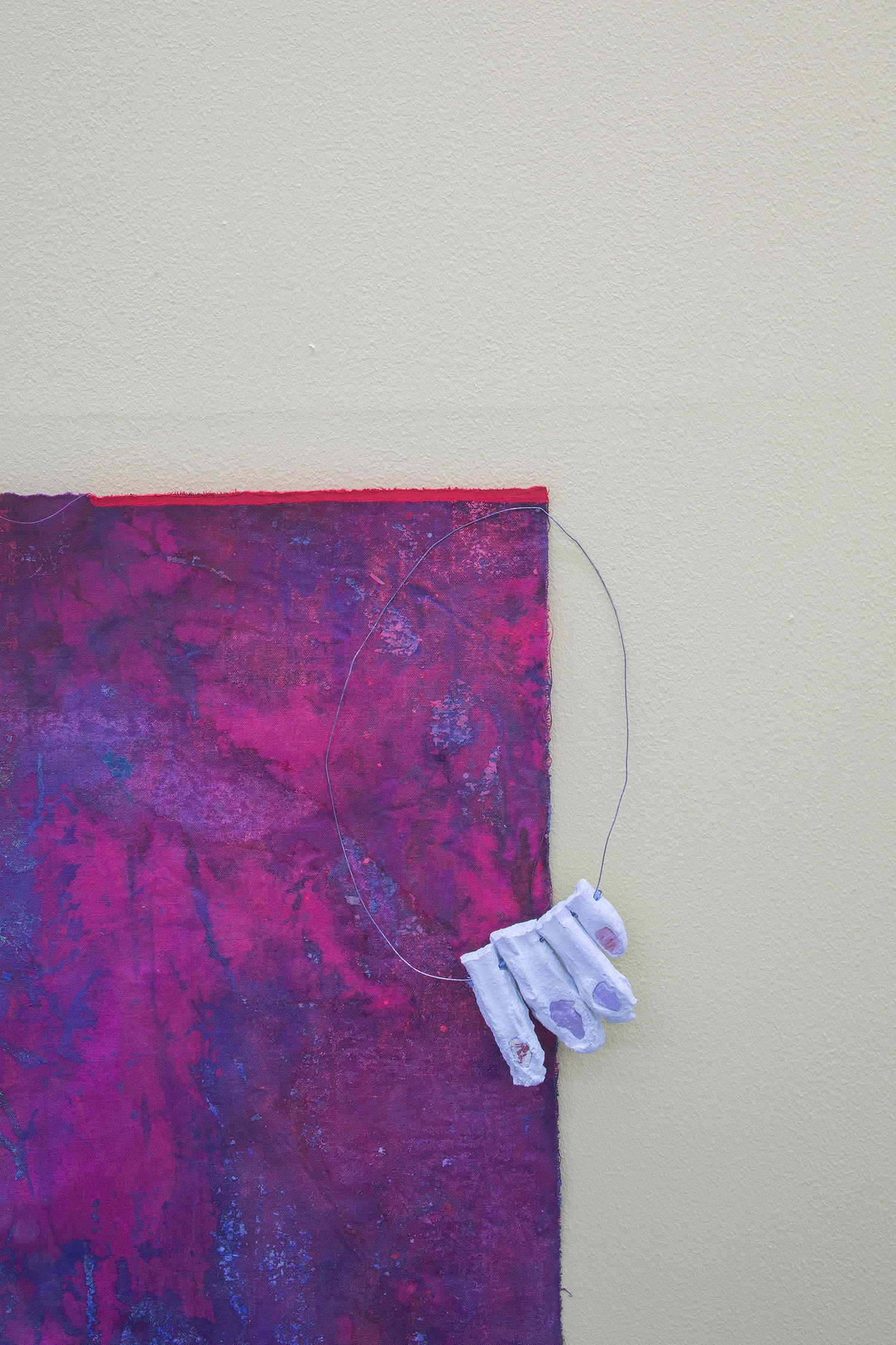 Denamur - Leclercq Grincheux (Detail), 2017 mixed media, 185 x 88 x 2 cm