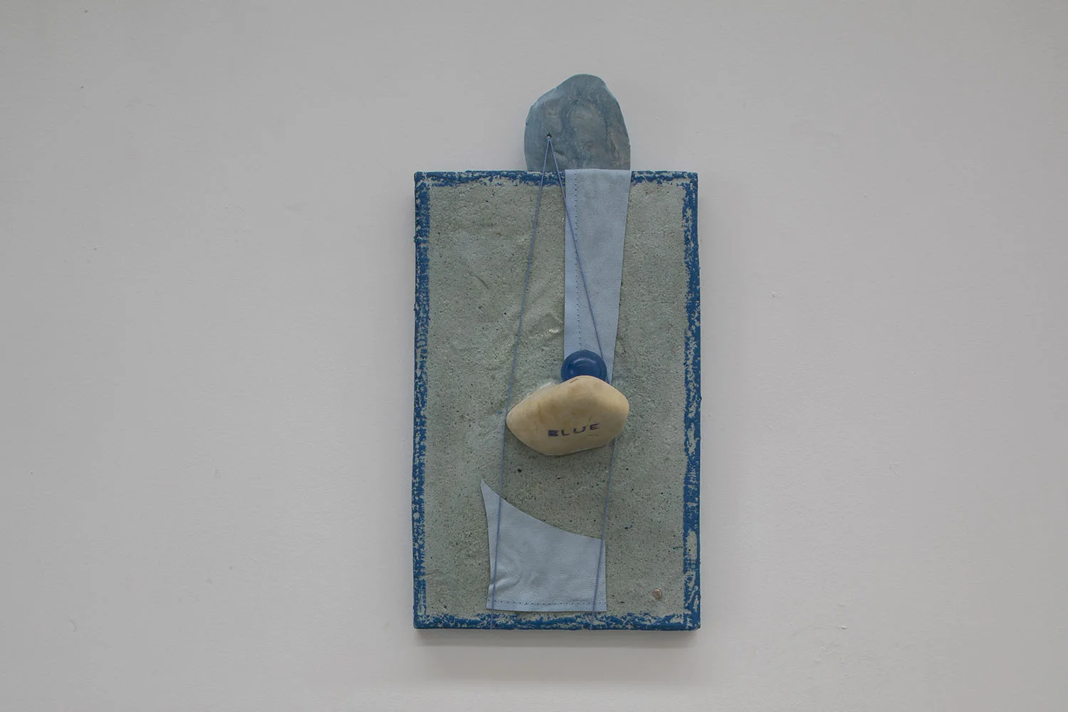 Sabine Leclercq Coup de blue, 2017 mixed media, 39 x 30 x 2 cm