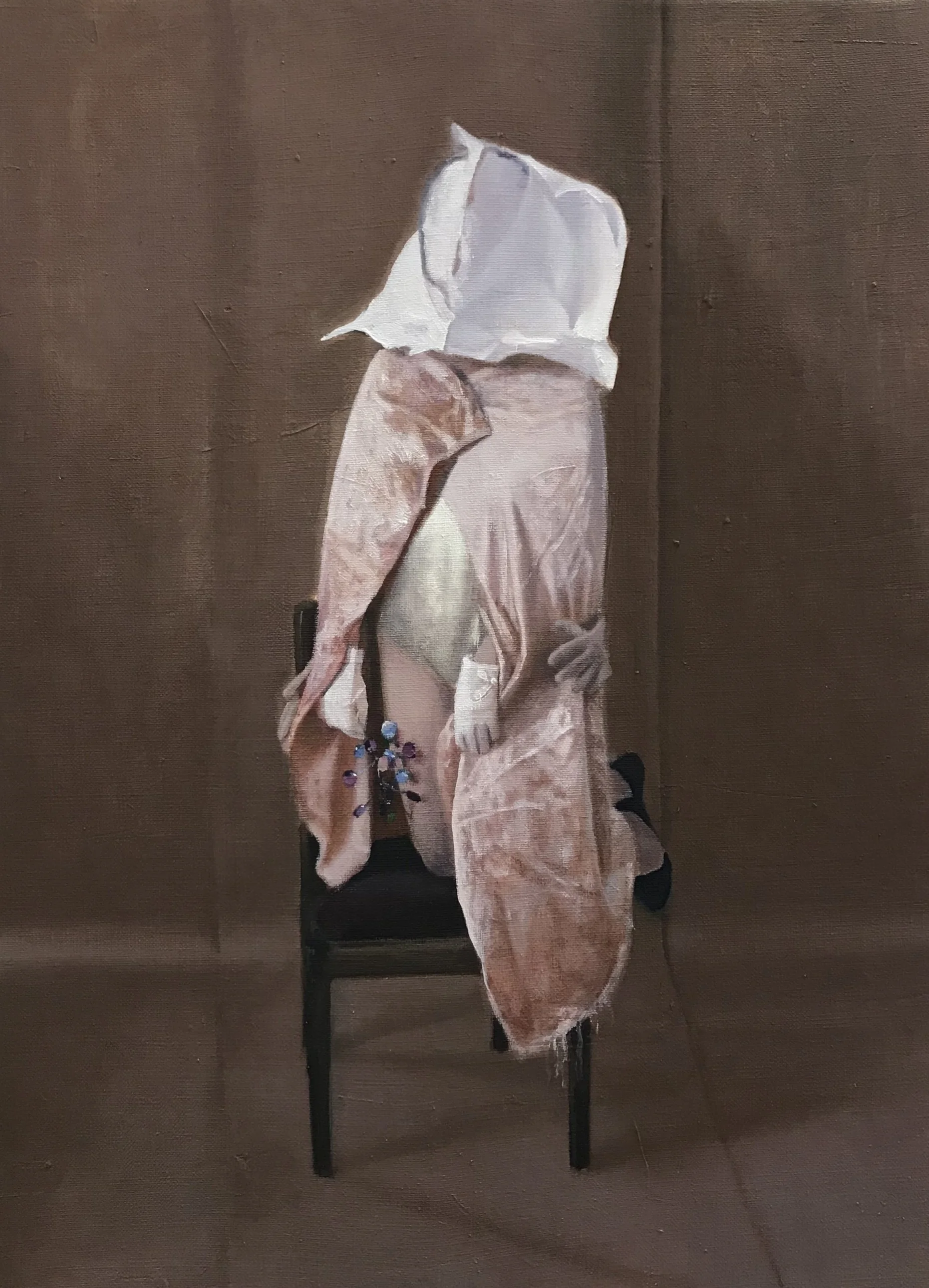 Teodora Axente, Under the spell, 2017, oil on canvas, 40 x 25 cm