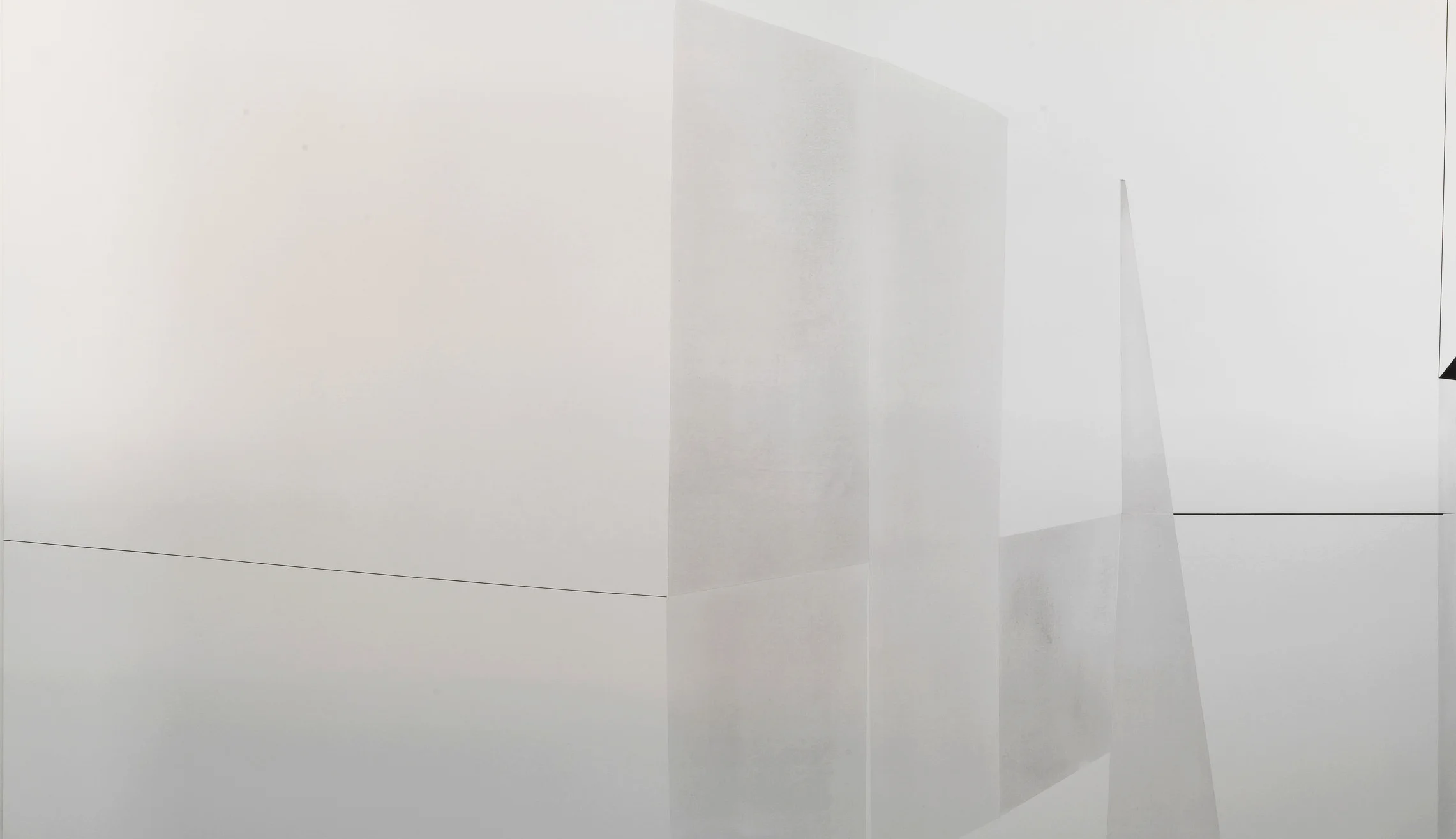 Martina Steckholzer, A Lent II, 2018, pigment on canvas, 140 x 240 cm