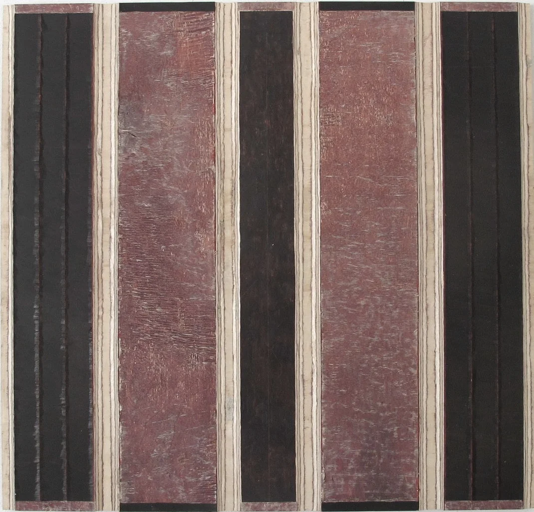Arnold Holzknecht, untitled, 2019, acrylic paint and oil on wood panel, 61 x 58 cm