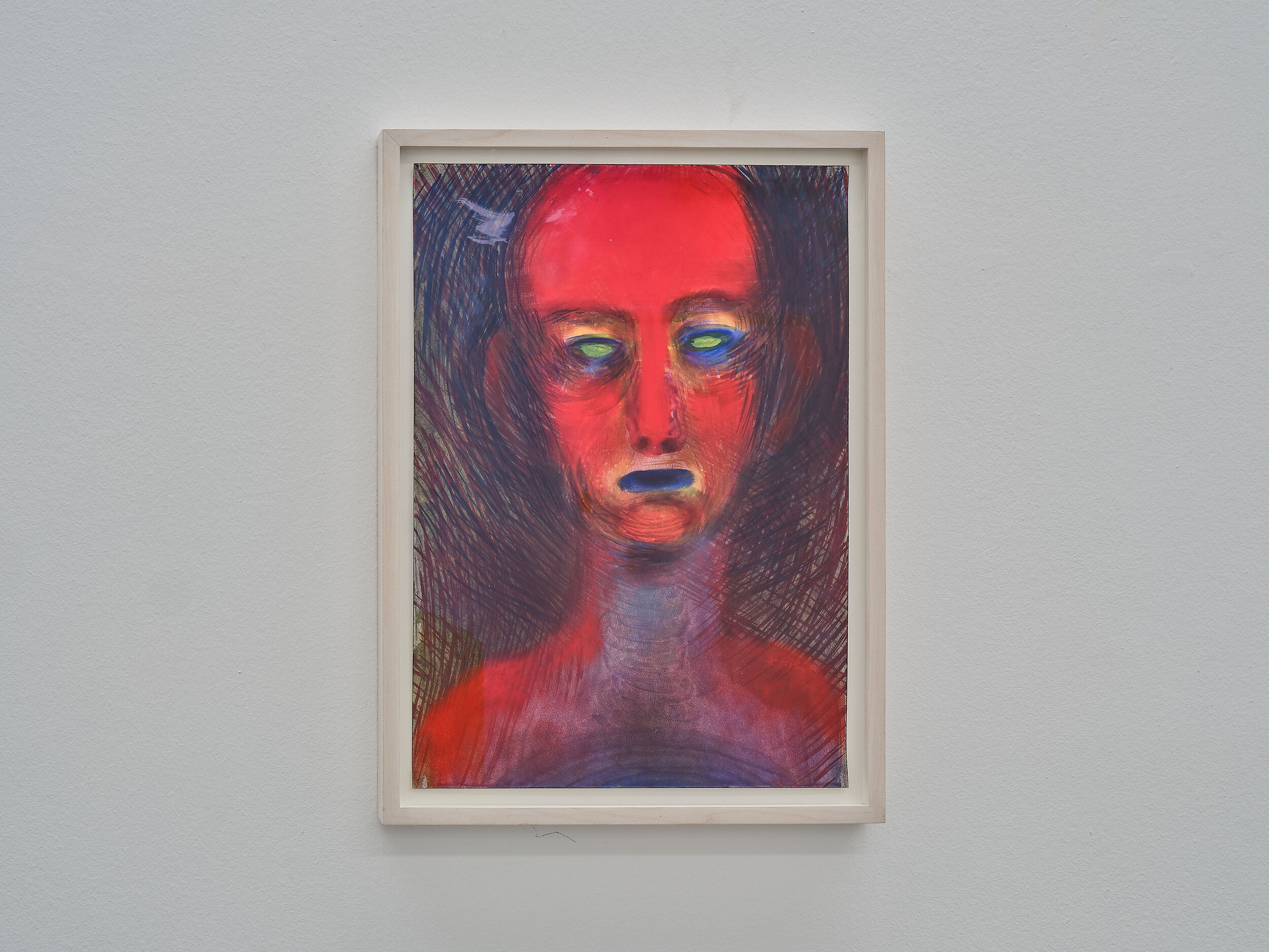  Miriam Cahn Soldat, Dec. 1994 Chalk and pigment and watercolour on paper 42 x 29.50 cm Courtesy Galerie Michael Haas 