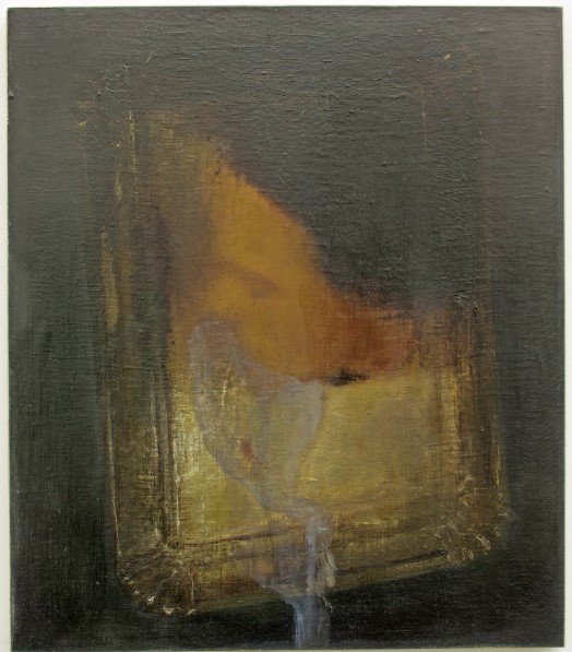 Teodora Axente Seven sins (invidia), 2015 oil on canvas and wood 40 x 34.50 cm