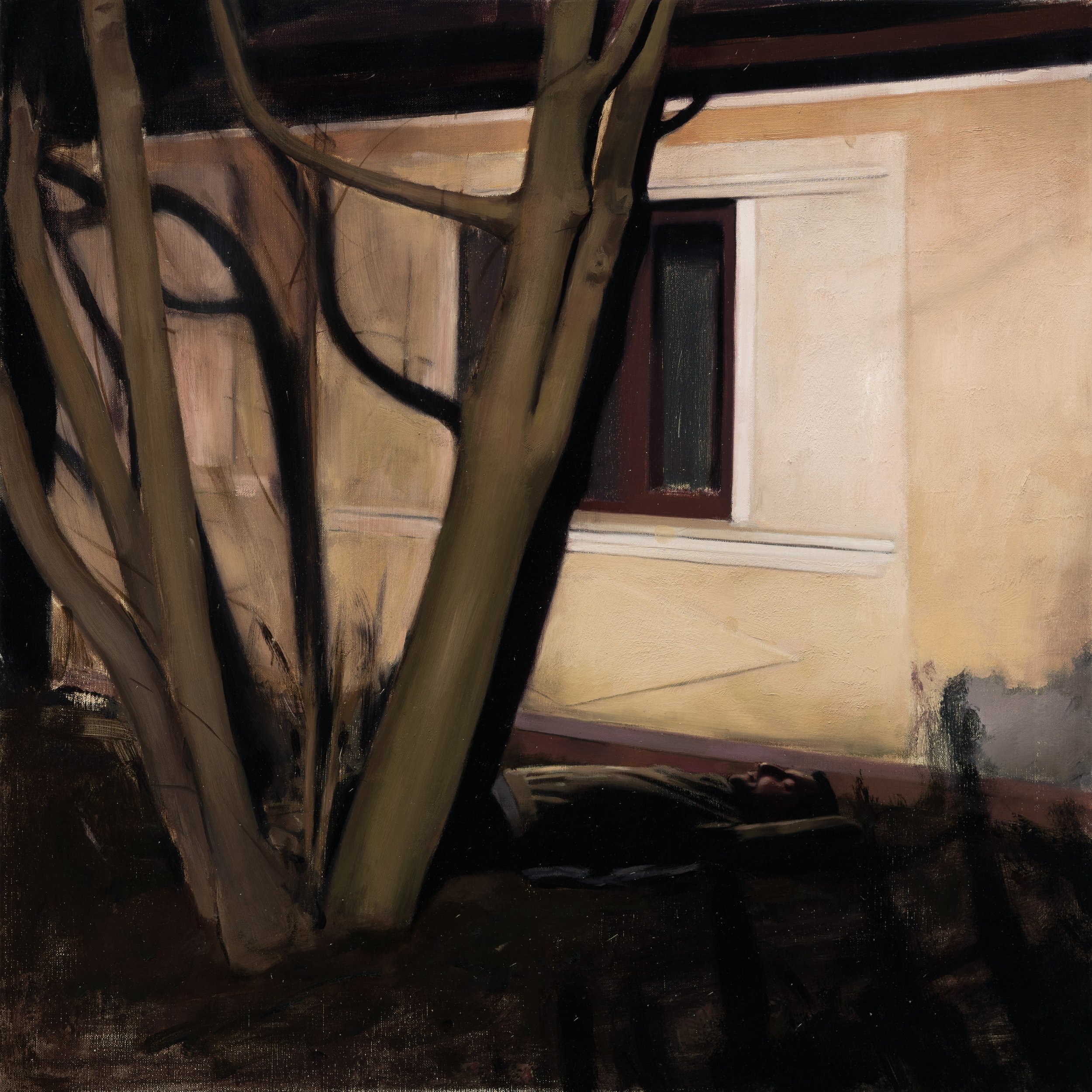 Sergiu Toma Amor fati, 2021 oil and acrilic on canvas 60 x 60 cm