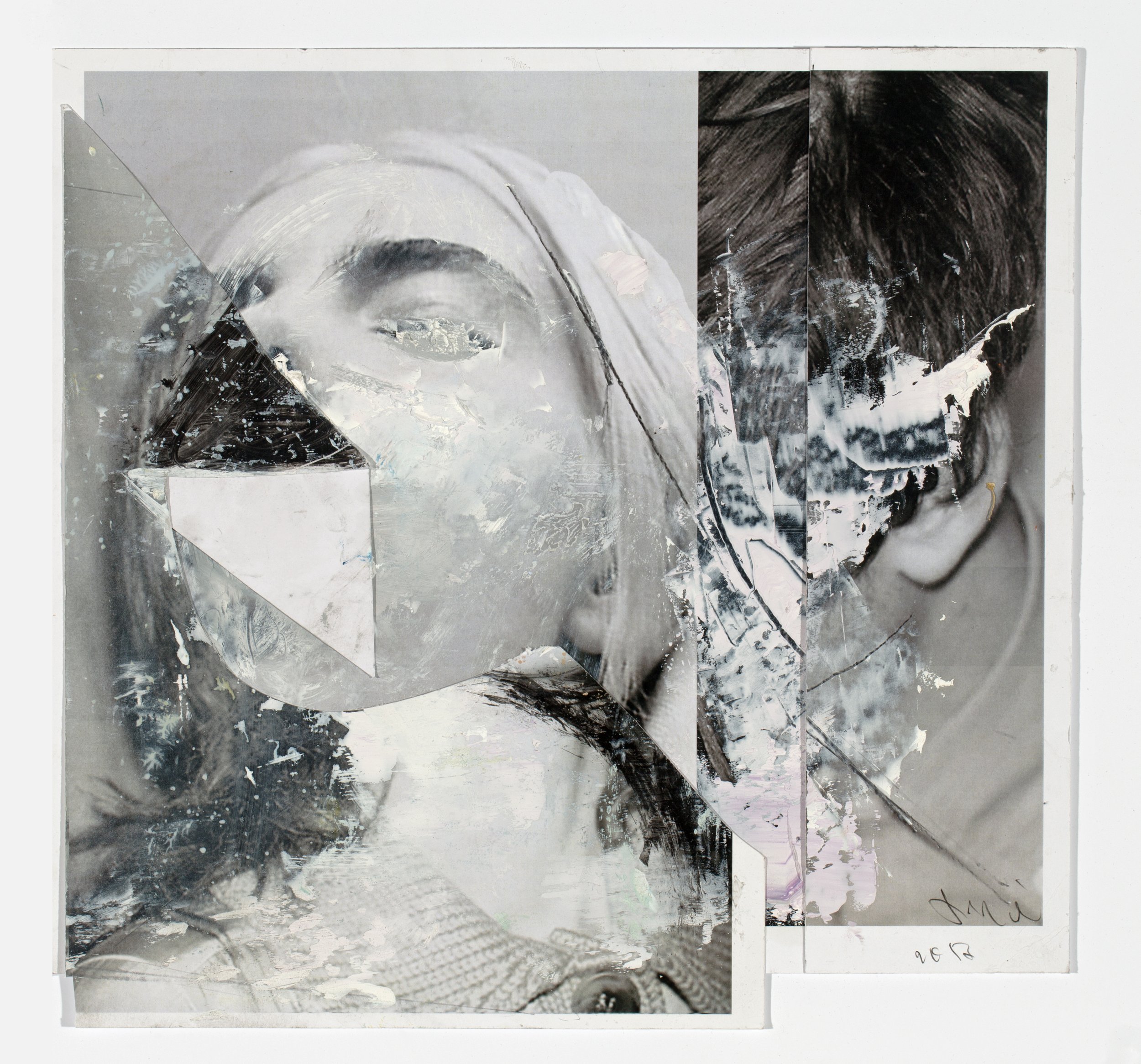 Alexander Tinei Still in love, 2021 collage 35.50 x 34 cm