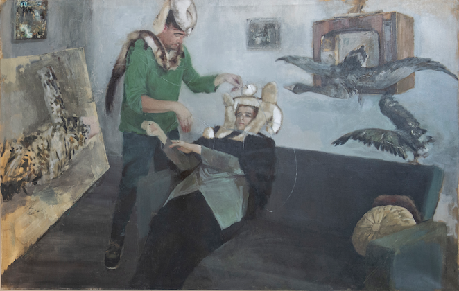 Taxidermy, 2012 oil on canvas 145 x 230 cm
