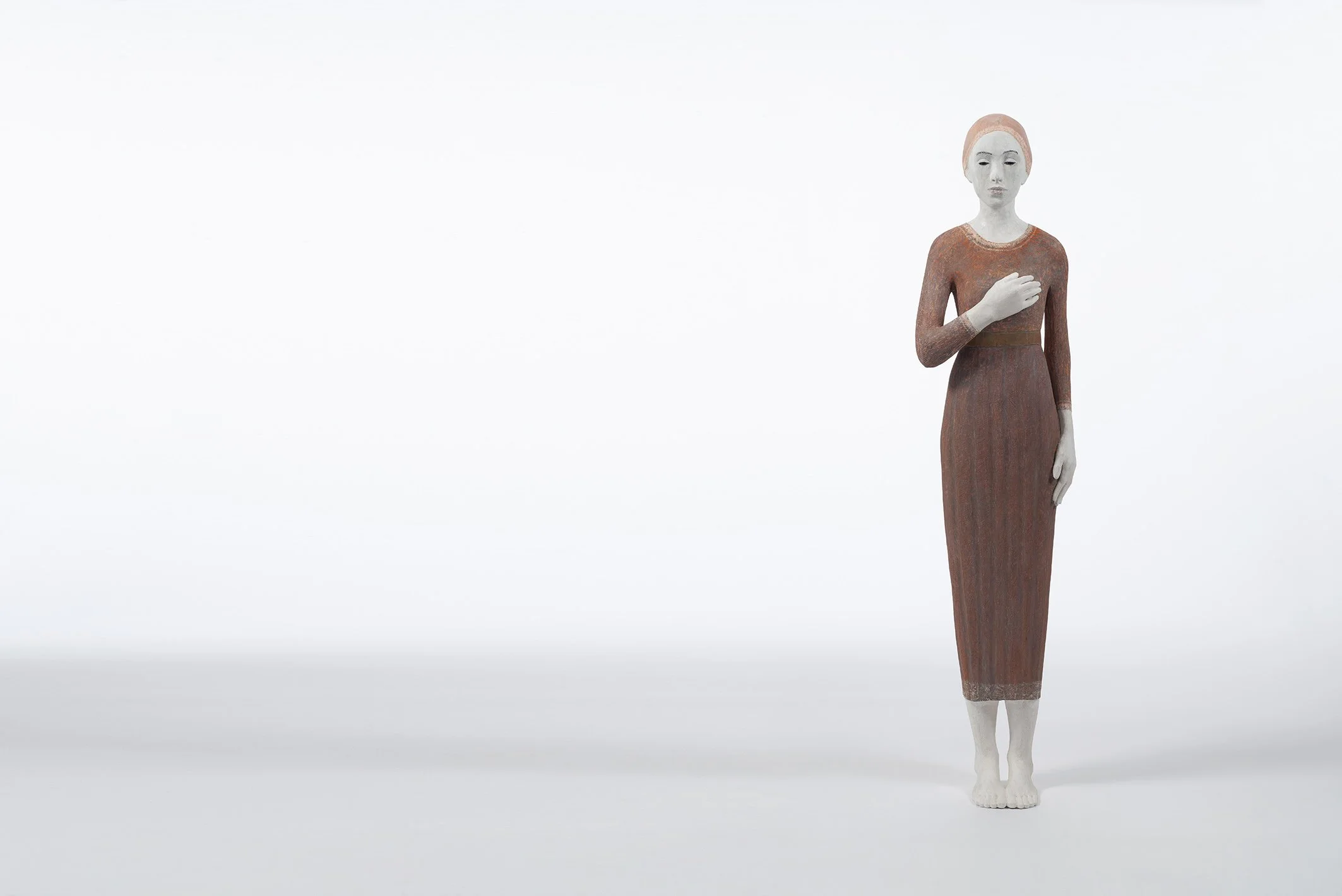 Ciol, 2025, wood and acrylic paint, 175 x 38 cm