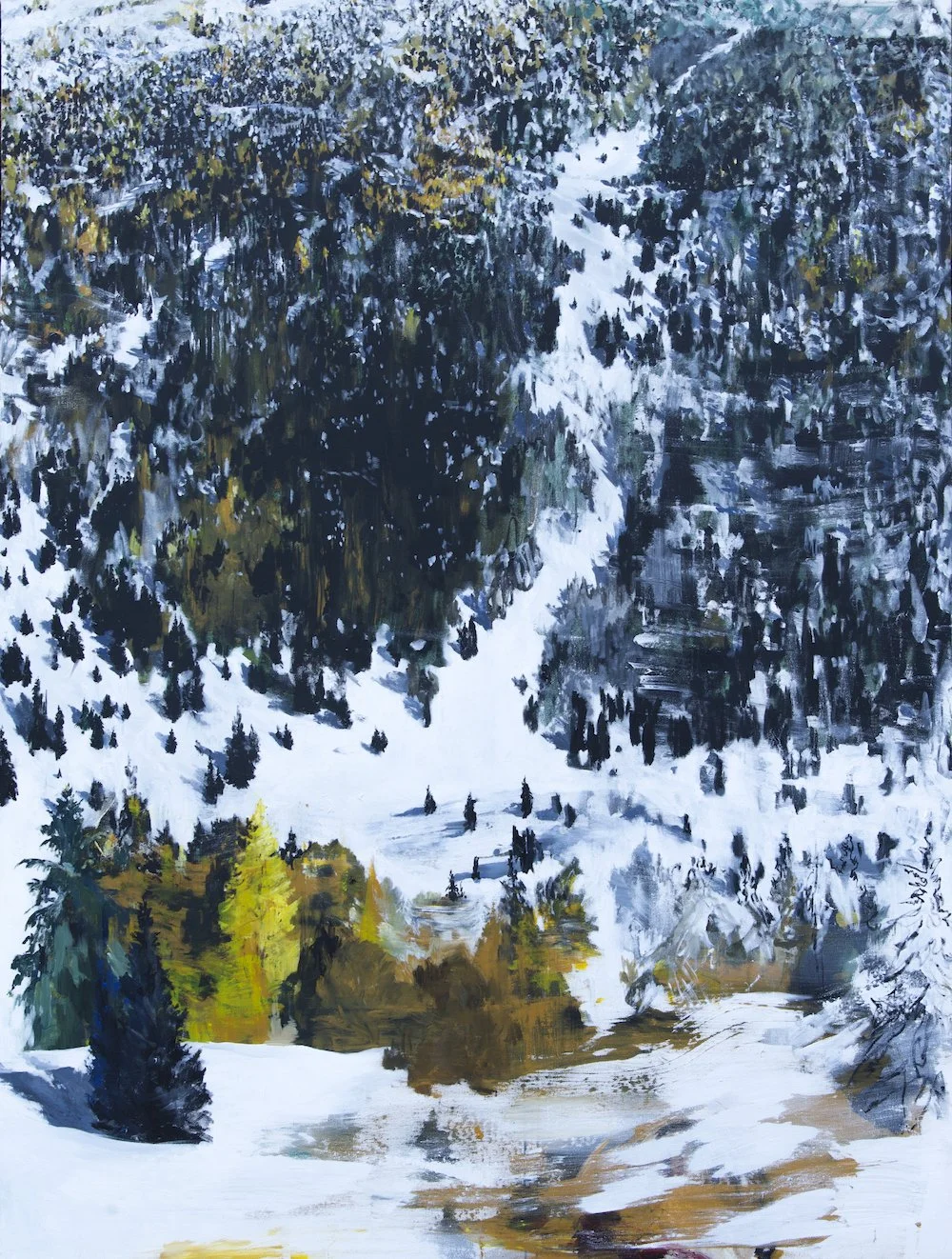 Alessandro Artini, Il bosco di Bruno (2025), 150 x 200 cm, acrylic on canvas