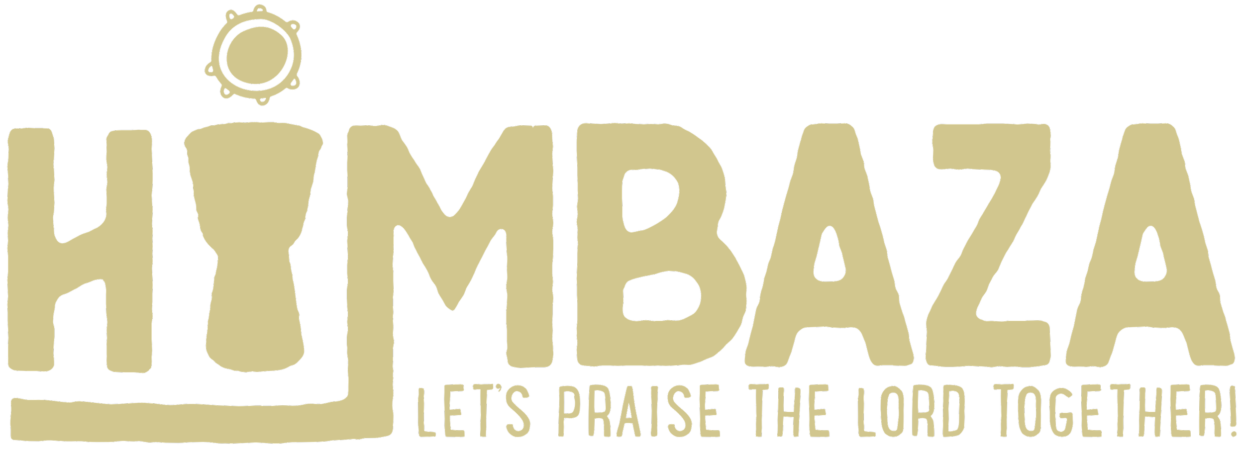 Logo with stylized text 'Hymba' and a small sun icon, with a subtitle 'Let's praise the Lord together!'