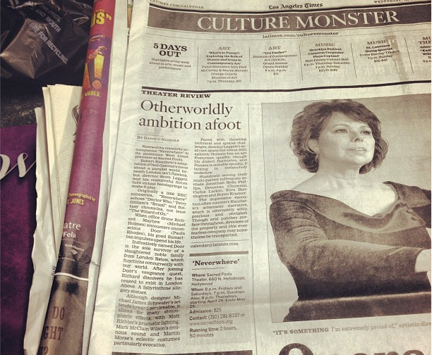 Neverwhere in the LA TIMES