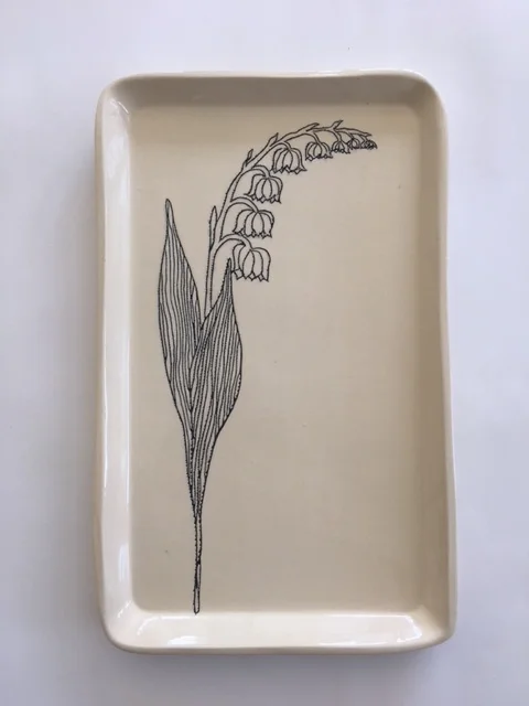 CSF Ceramics Lily of the Valley Tray