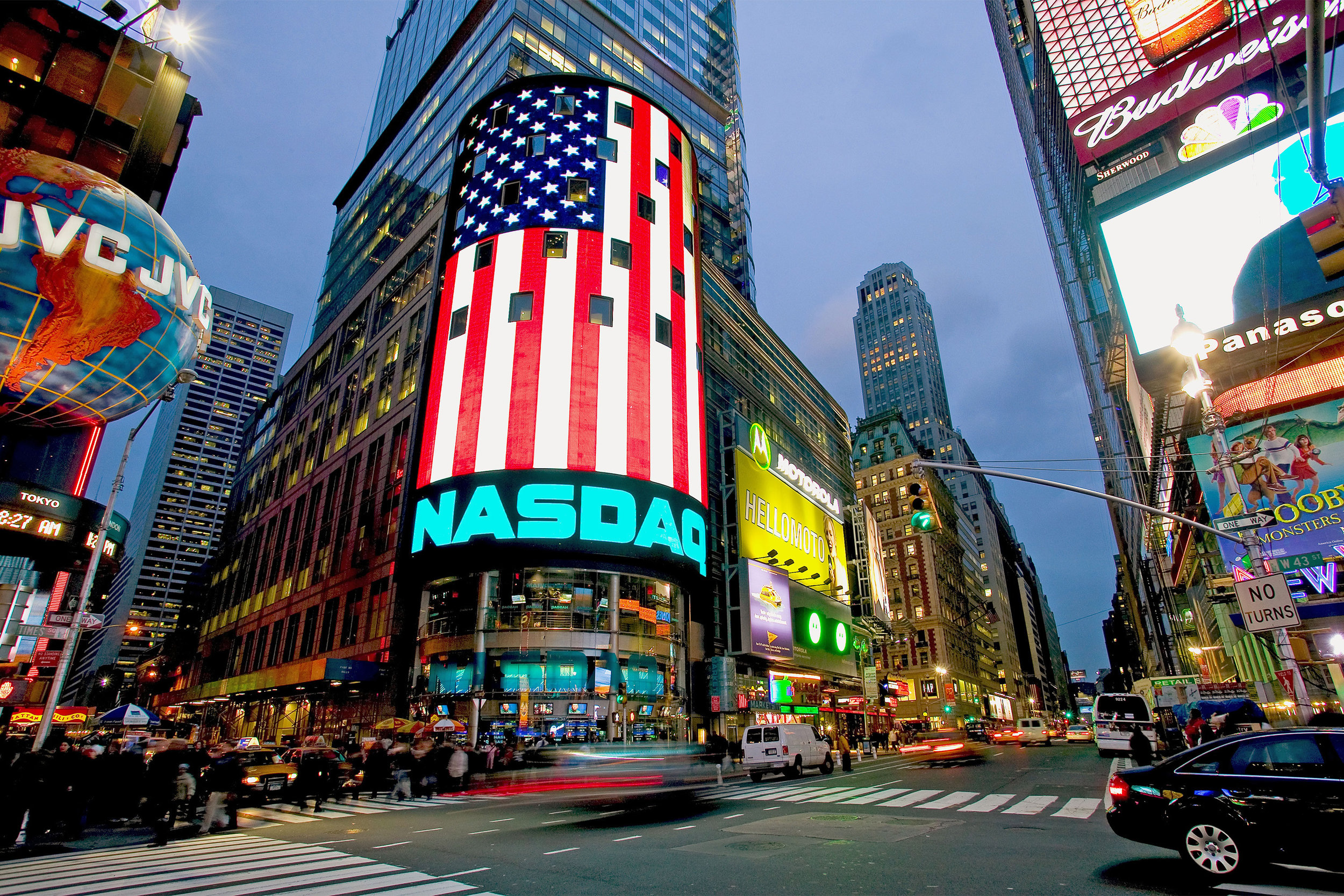 NASDAQ in the heart of Times Square, New York