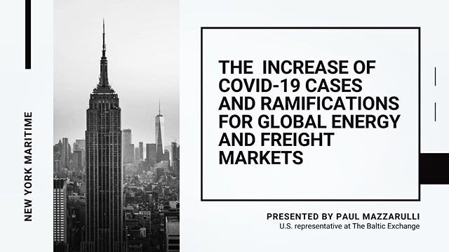 Webinar Alert🚨 This Wednesday! Paul Mazzarulli will offer his insight on the impacts Covid-19 has had on the energy sector, including actual measurable stats and real life examples. Open to everyone, registration link in bio.