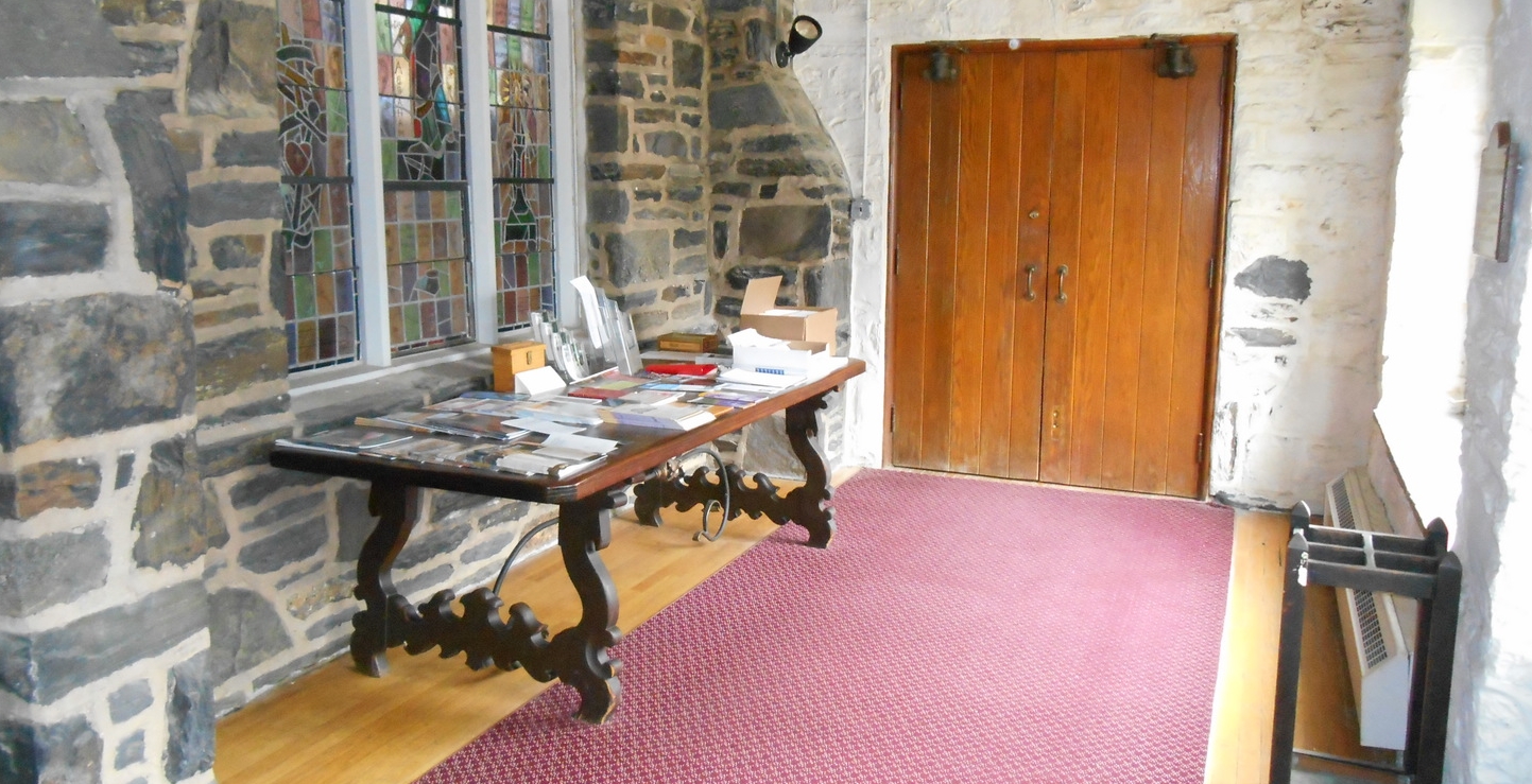 Cloister display table.JPG