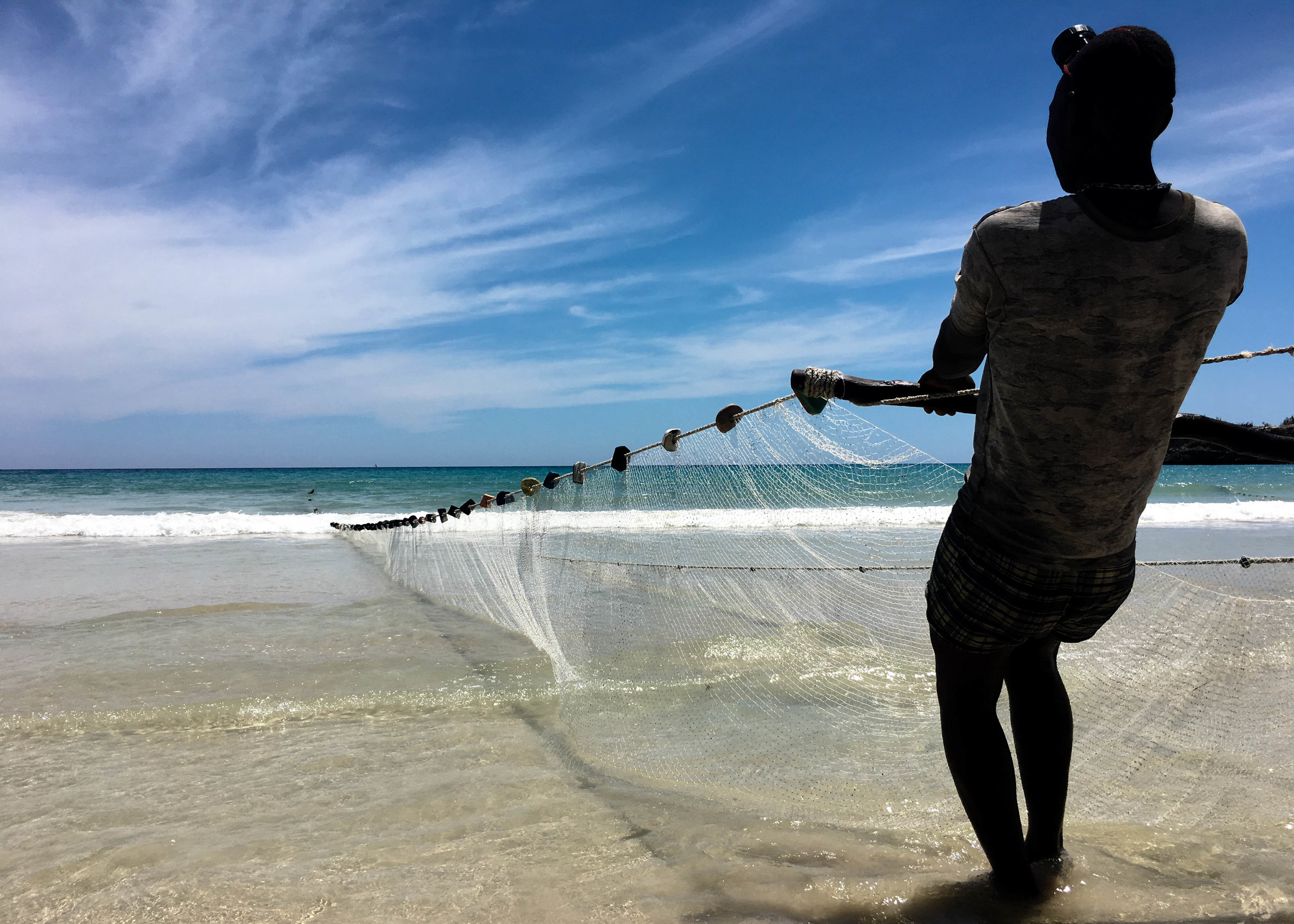 Shore Net Fishing