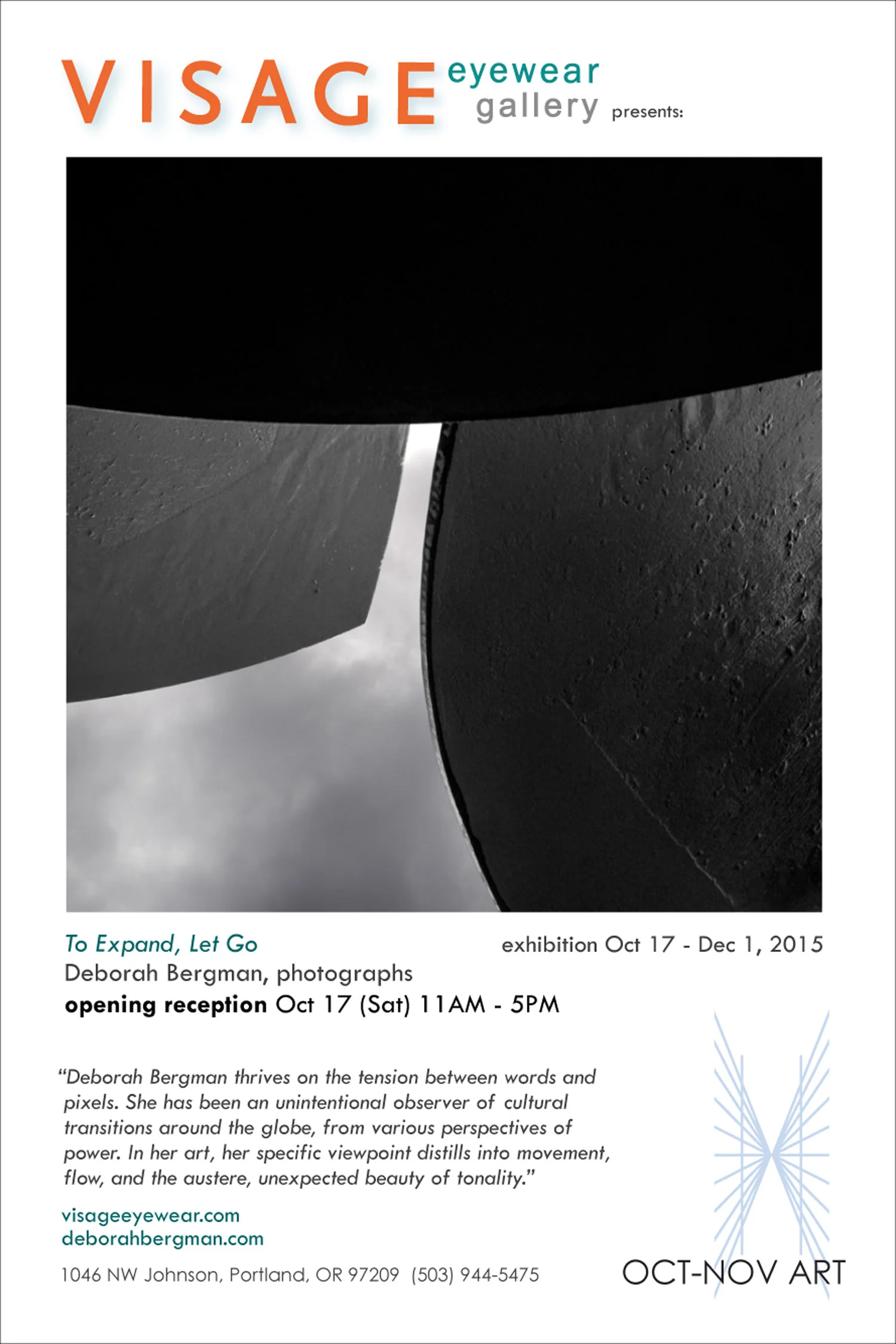 To Expand Let Go: October 17 - Dec 1 Visage Eyewear/Gallery