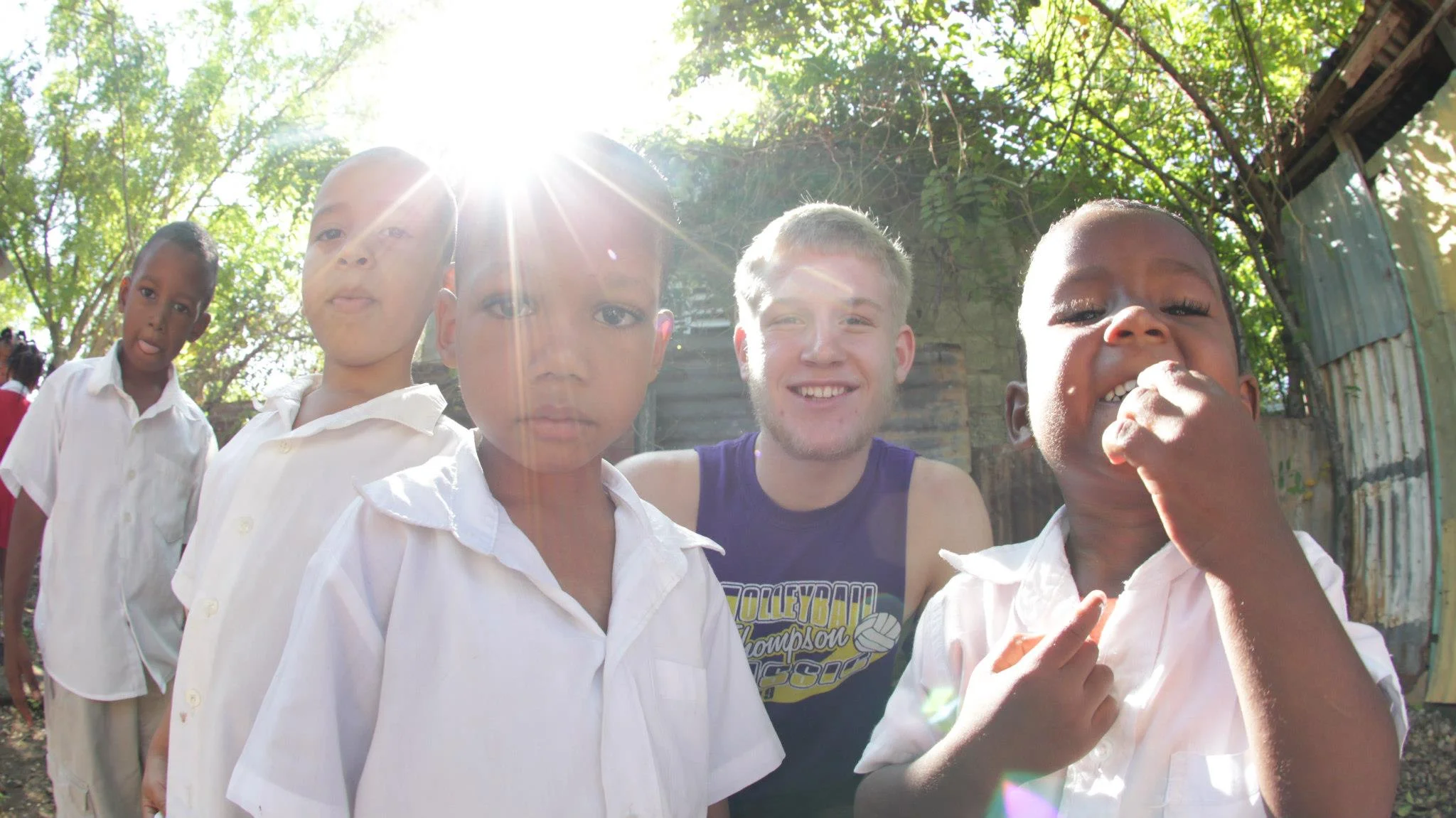 Students at El Brisol find support from Hillcrest students who have provided funds and worked alongside the community to put a new roof on their school.