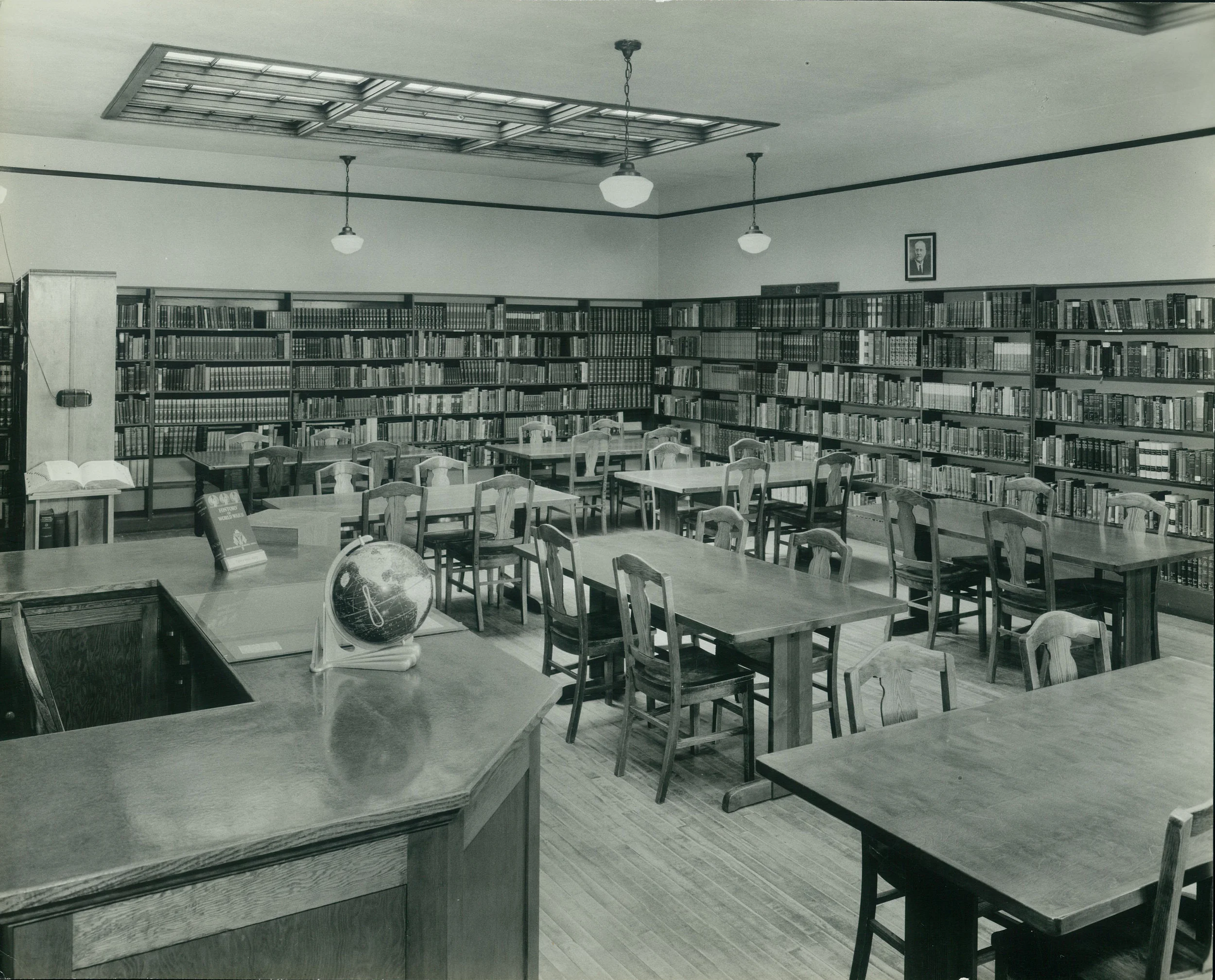 Pictures of the library in what became a place for students to wrestle out their faith in a new academic home in the 1930's. 