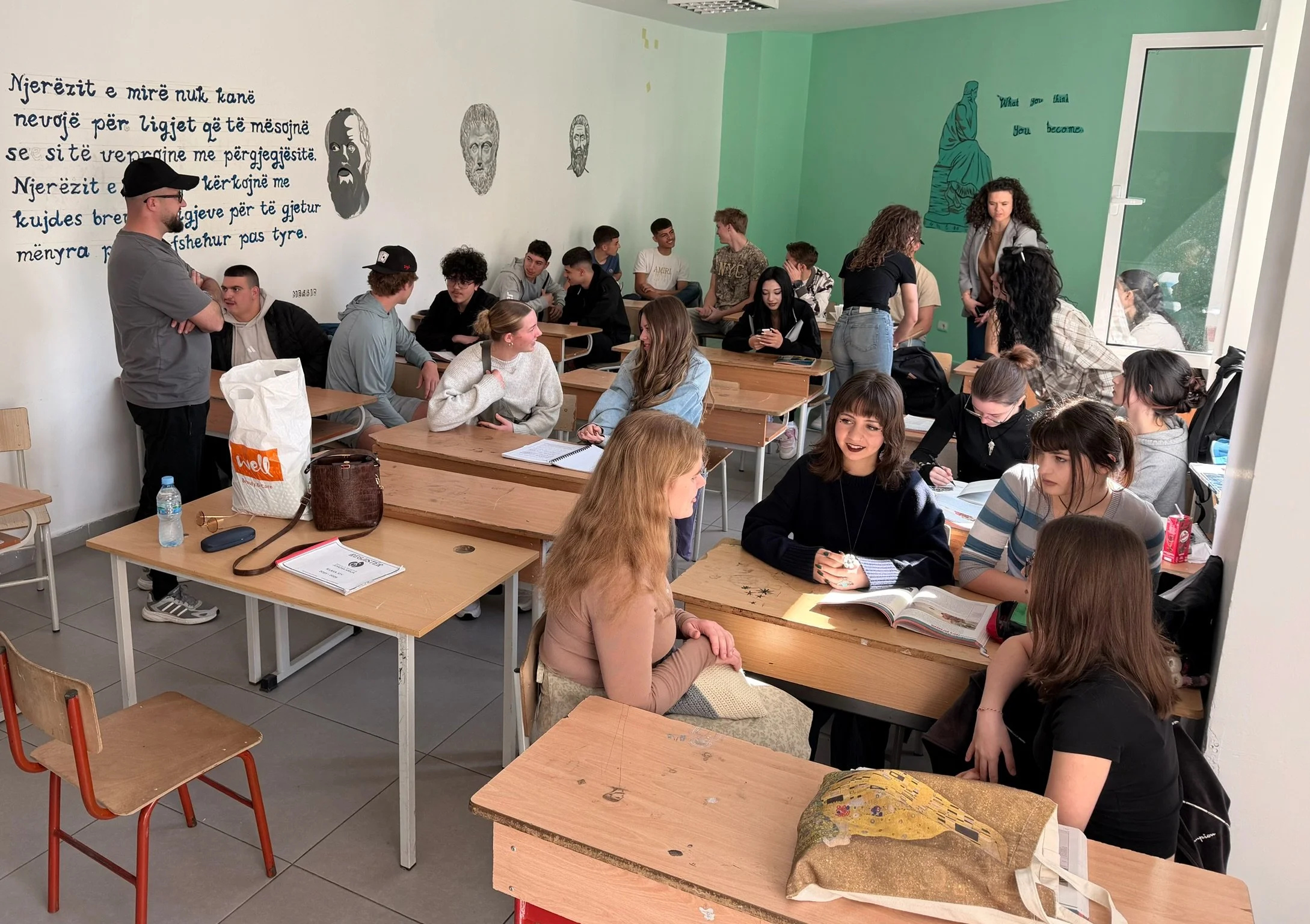 Seniors Land Across the Ocean and Face-to-Face with the Hardest Questions of Faith on Day 2 In Tirana