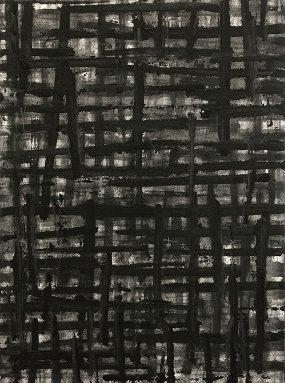 This That 2014 charcoal on paper mounted to panel, 12" x 9"