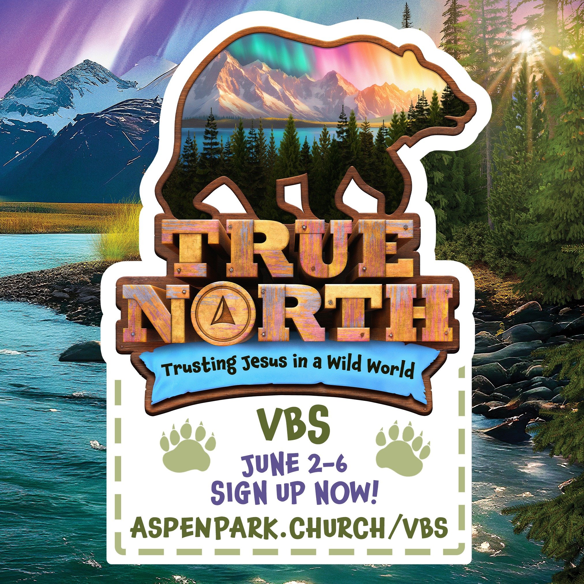 Get ready for an Alaskan adventure at VBS June 2-6, where kids will explore the wilderness of God&rsquo;s creation and learn Jesus is our True North! Registration is now open for kids who have completed Kindergarten through 6th grade&mdash; visit asp