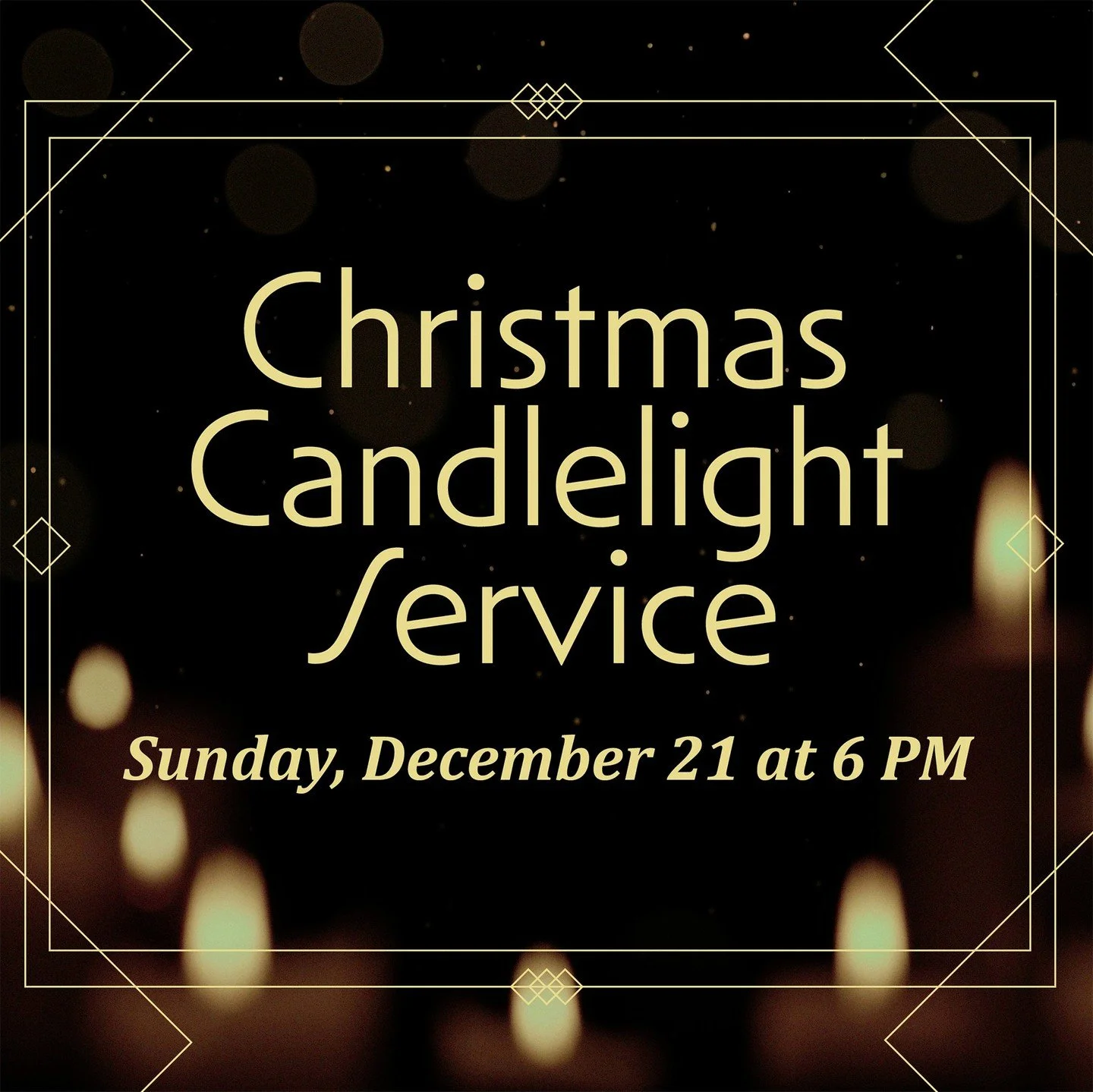 Our Christmas Candlelight Service will be Sunday night, December 21, at 6:00 PM. Join us for a wonderful family tradition and come share in a candlelight celebration of our Lord&rsquo;s birth!