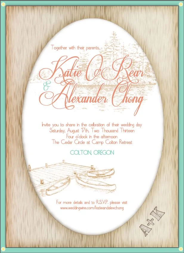 Invite + wood frame + aqua background.JPG