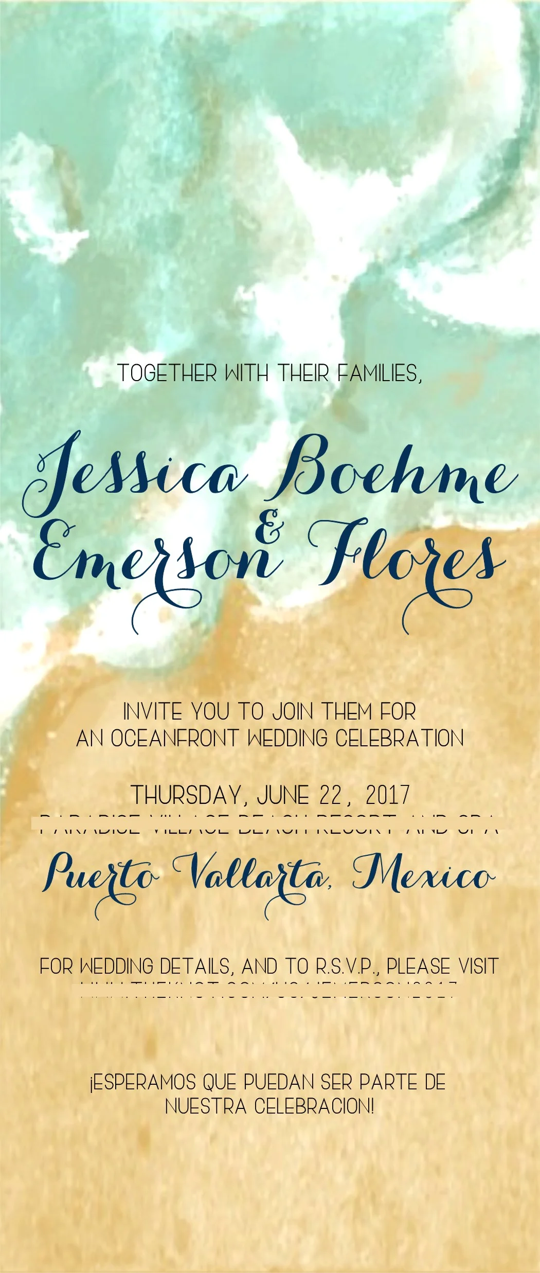 Destination Wedding Invite