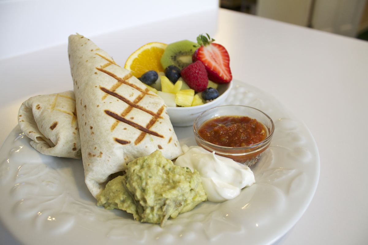 Breakfast Burrito at the Willard Street Inn