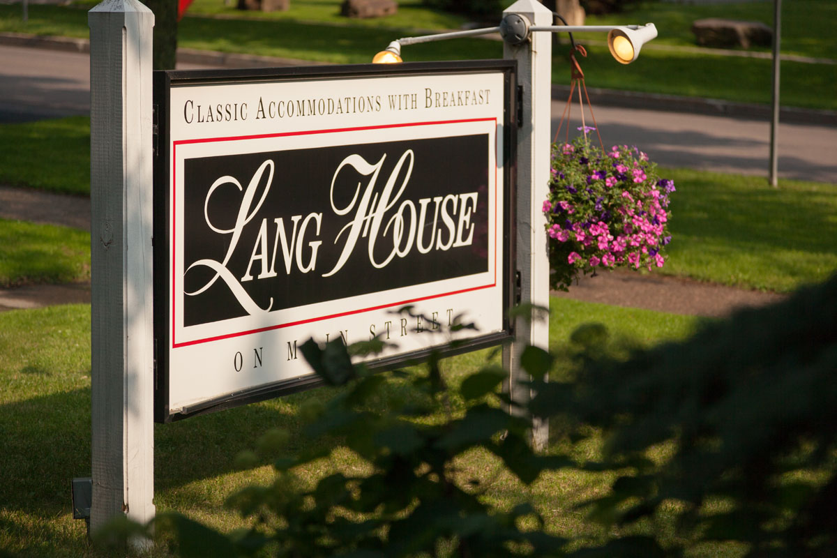 Welcome to the Lang House on Main Street