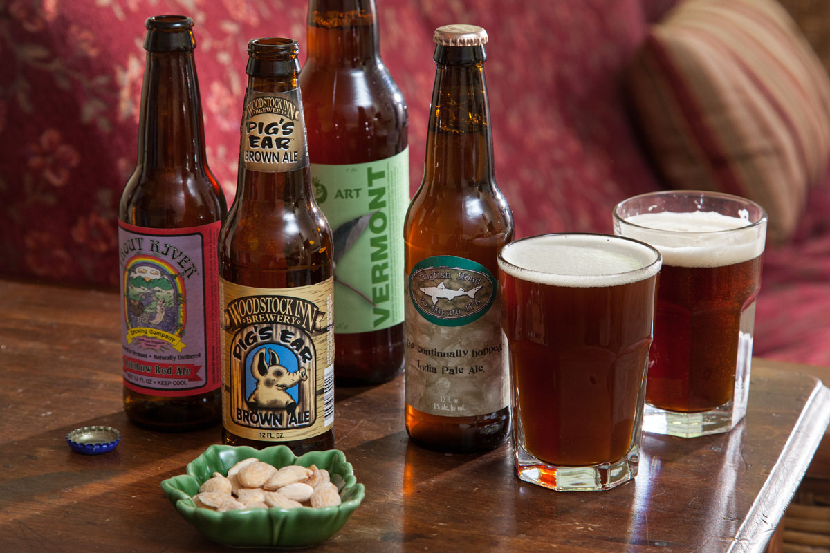 Lang House on Main Street, local microbrewery beers