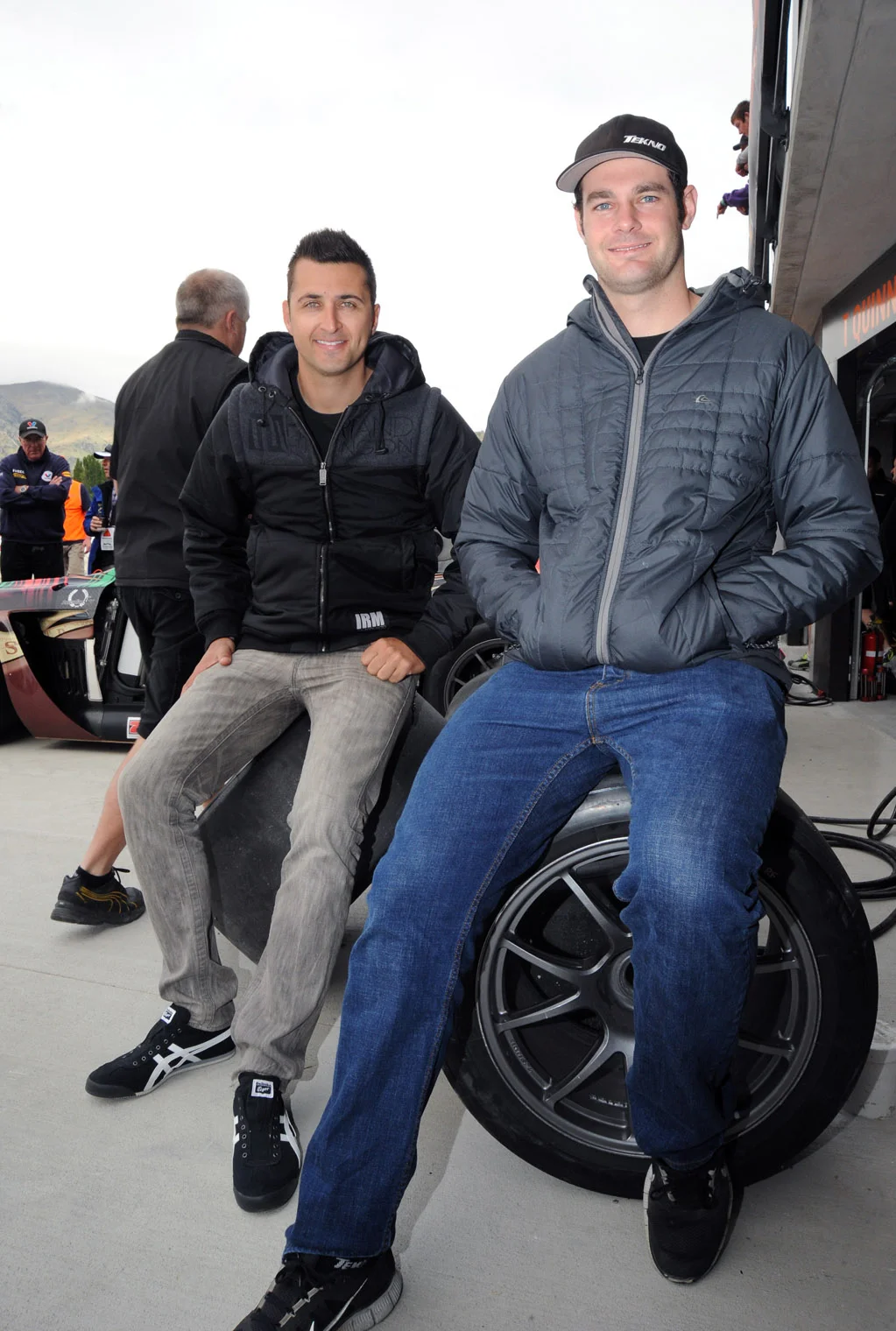 2013 Highlands 101 vanGisbergen w Coulthard-JohnMorris.jpg