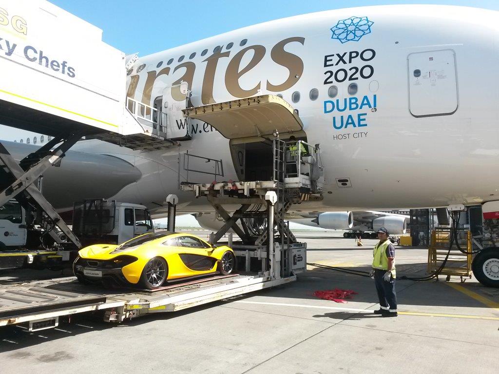McLaren P1 supercar arrives at Auckland International Airport