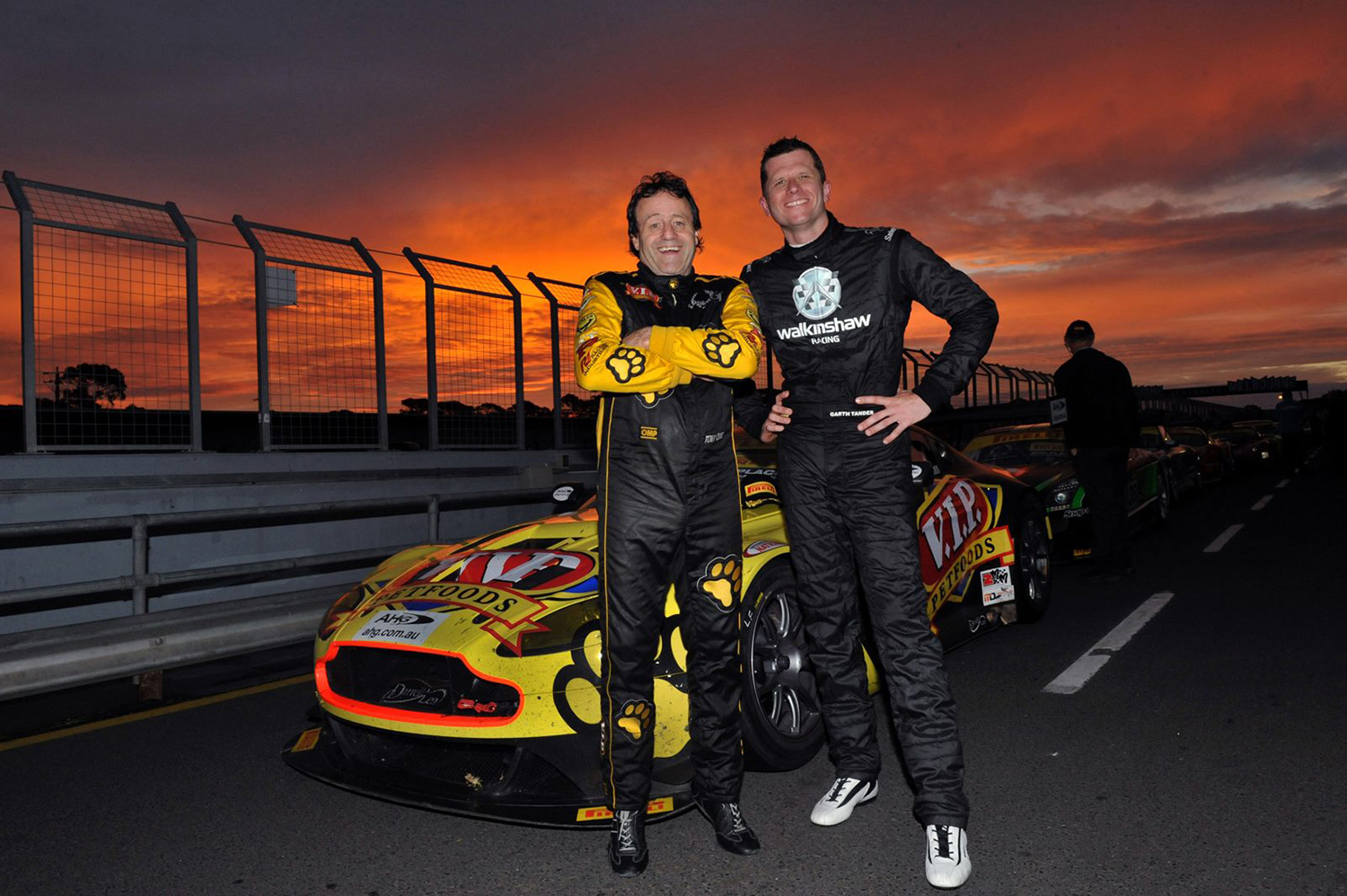 Tony Quinn (L) and Garth Tander will be pairing up for the Highlands 101 endurance race