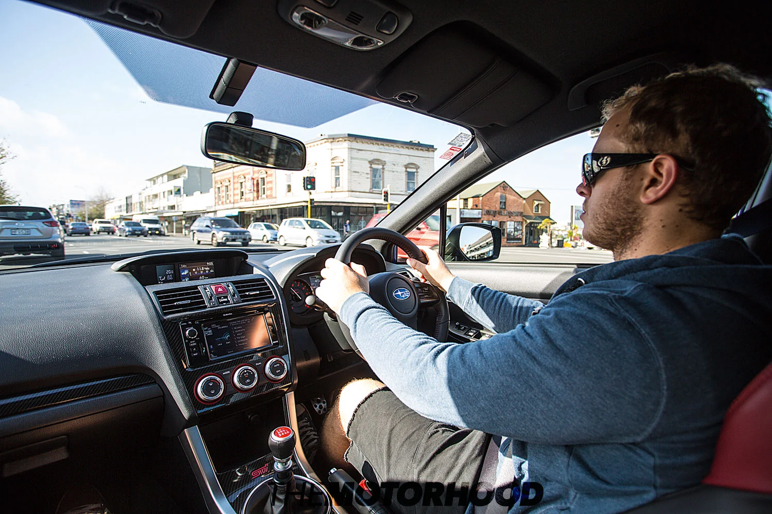 Rene spent "a good few hours" in the driver's seat 