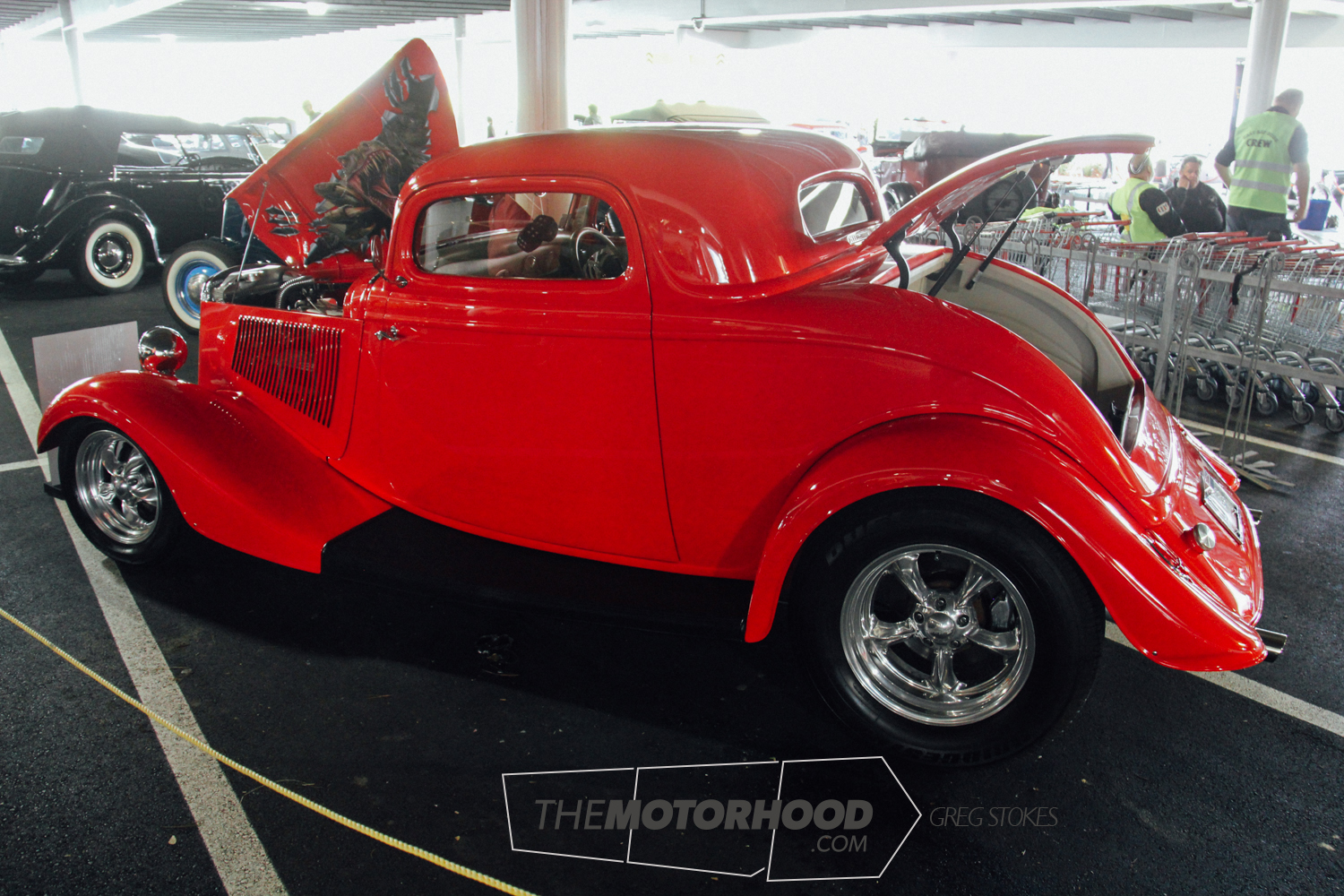    Shane and Lynda Tate’s ’33 Ford Coupe is a recent build by D&amp;V Autos featuring an injected Ford engine   