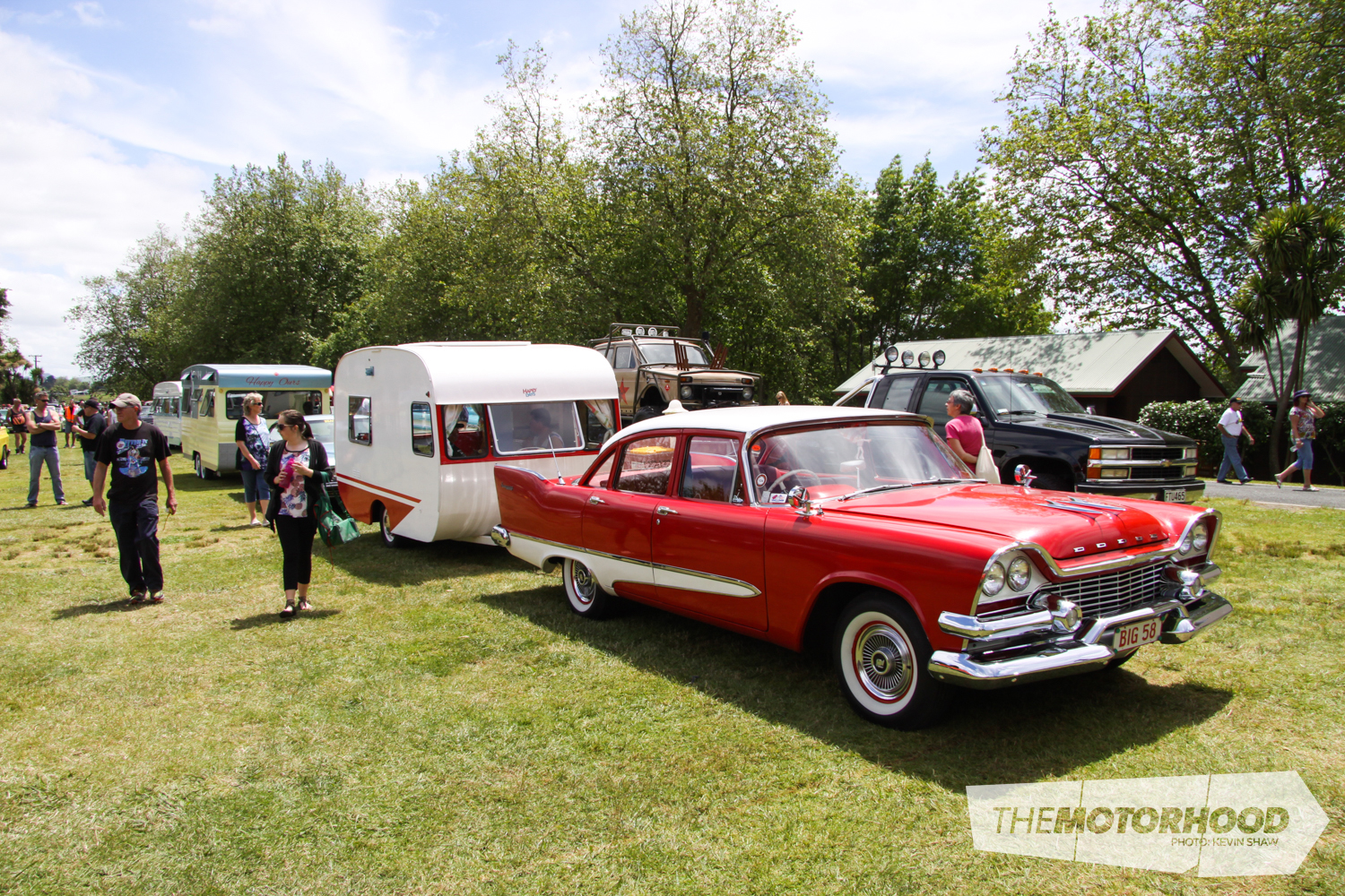 Caravan owners were more than willing to take showgoers on a tour of their caravans