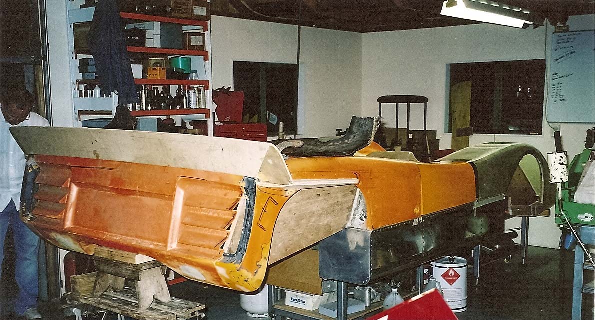 The restored M8A-2 under construction