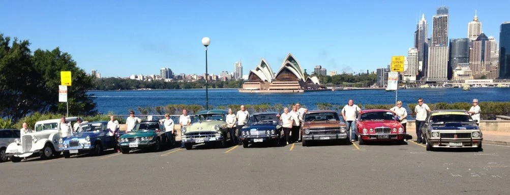 All done — the line up at North Sydney, under the Harbour Bridge