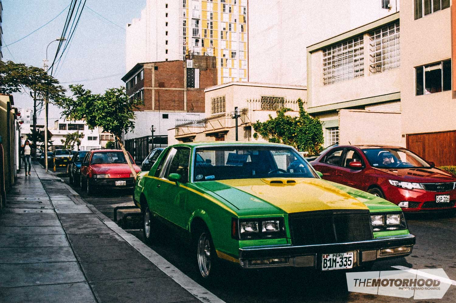 This customized and ‘restored’ car was for sale in Lima — looks like it could be a mid-to-late-’70s Oldsmobile