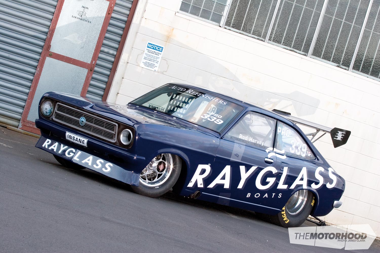One of the team's first trips to Australia running the SR20-powered Datsun at the Brisbane Jamboree