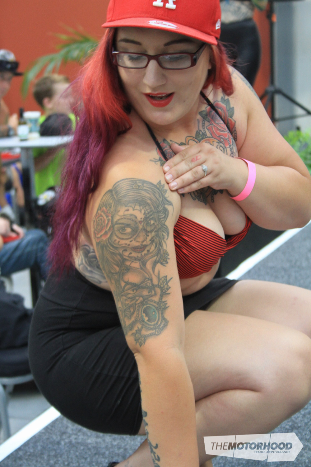 Sammy Strickland was awarded third place in Miss Tattoo 2015