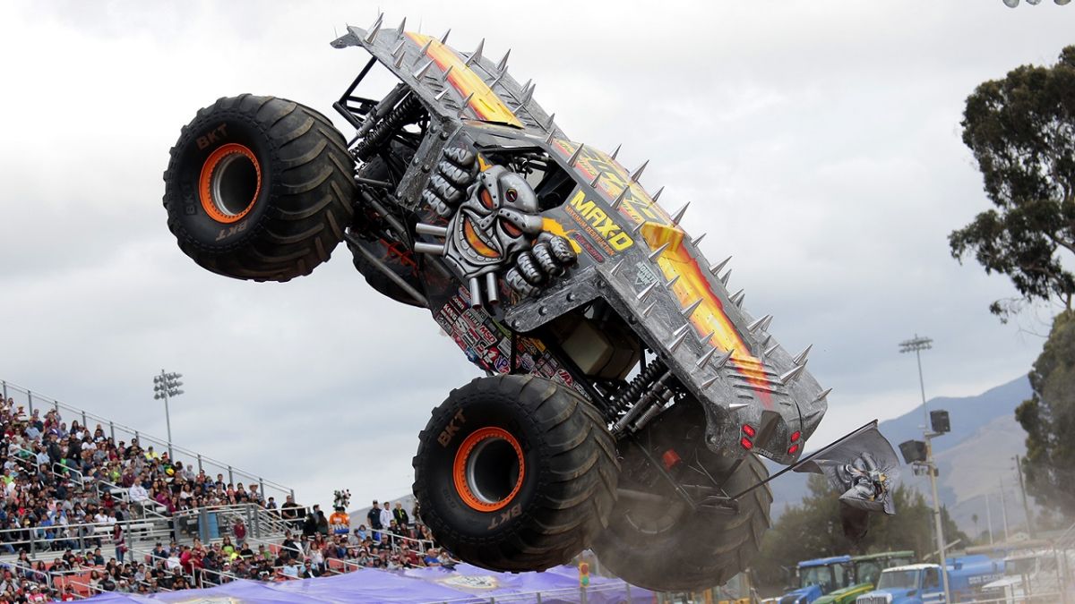 Who knew you could front flip a monster truck? 