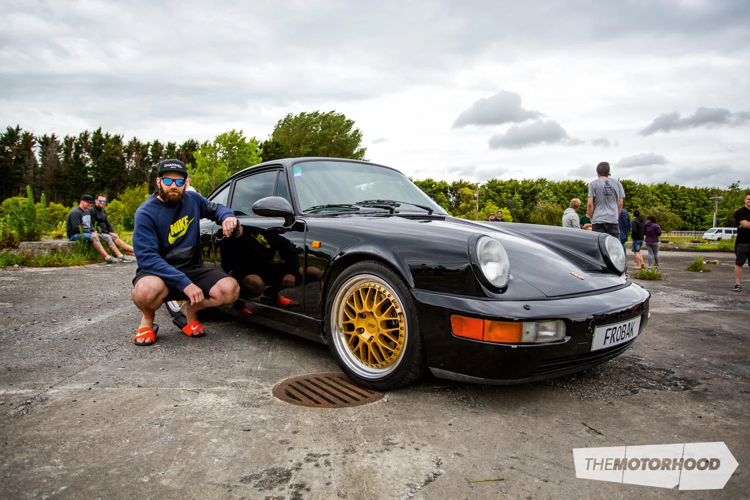 Name: Anthony Wong Car: 1990 Porsche 964 Carrera 4 Wheels: 18x8/18x8.5-inch Work Brombacher 
