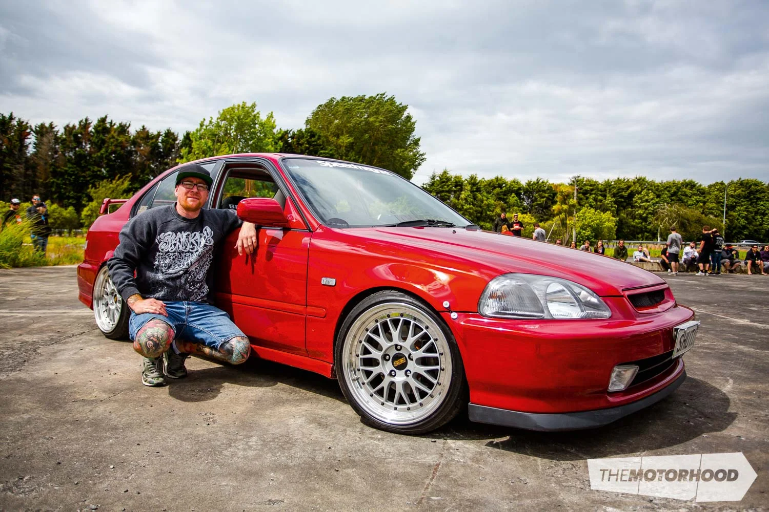 Name: Ants Wong Car: K20 1997 Honda Civic EK Wheels: 17x8-inch/17x9-inch BBS LM reverse face