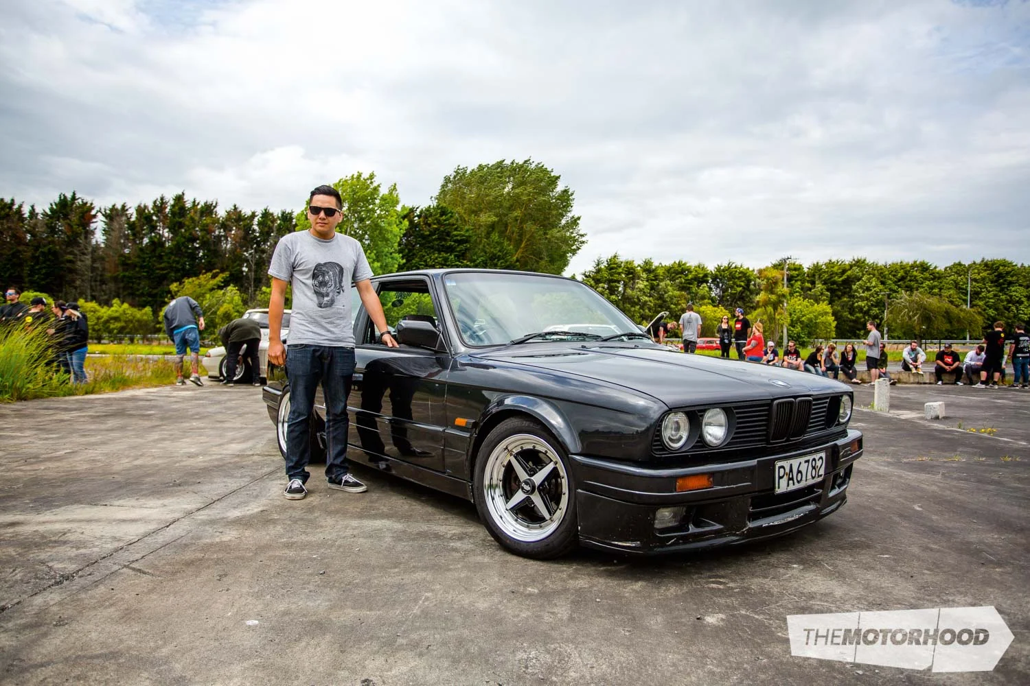 Name: Peter ‘Fag-swag’ James Car: 1988 BMW E30 Specs: Slammed Wheels: 15x7-inch Work Equips 