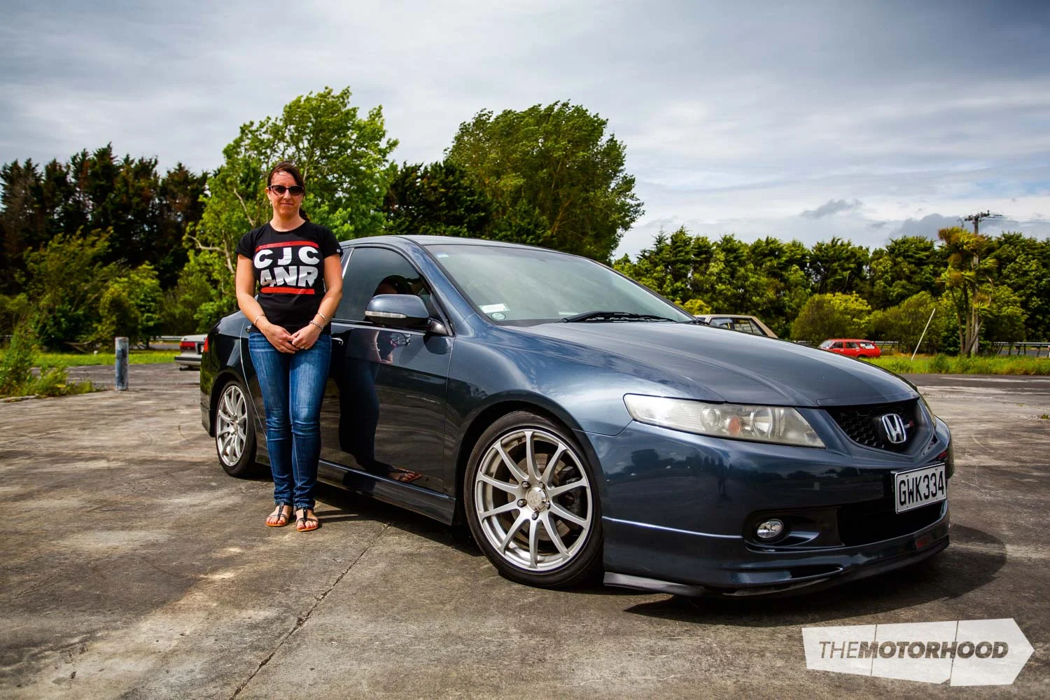 Name: Jen Dallimore Car: Honda Accord CL7R Wheels: 17x7-inch Advan Kreutzer Xi