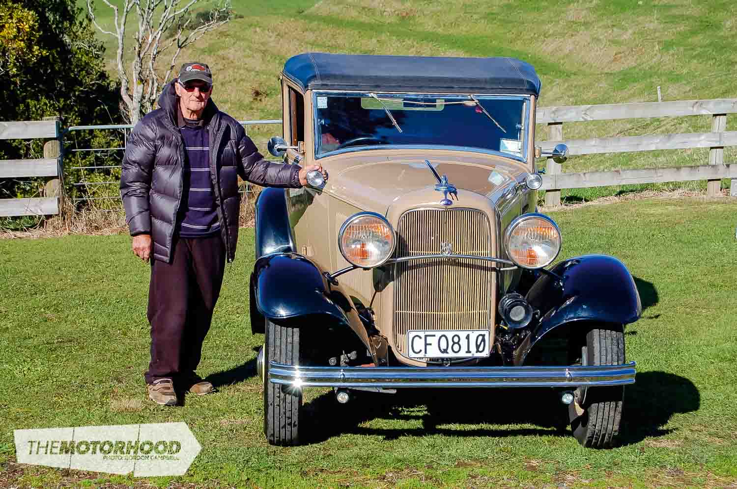 Fred & Kathy Boggiss, Fred with his 1932 Ford Sport Coupe (49).jpg