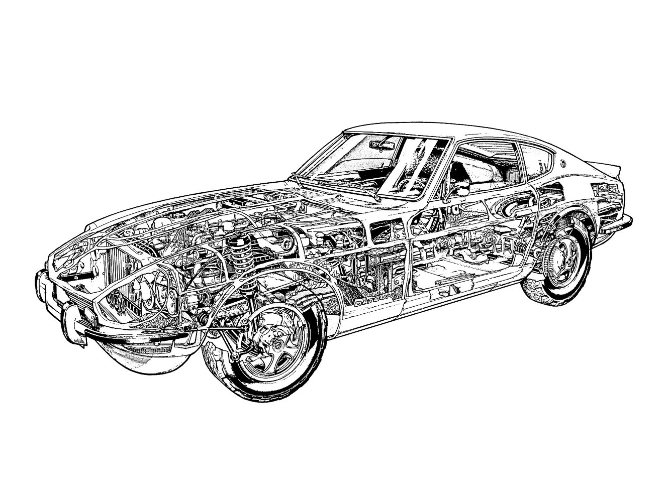 Superb profile of the 240Z, with lines that have not dated